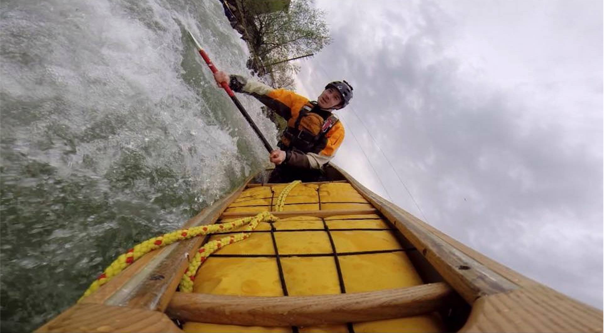 Canoe In Ocean Open Canoe River Surfing - Bootstrap Adventure
