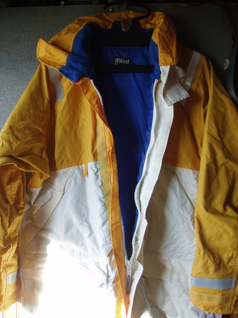 West Marine Cordura Nylon Boating Rain Gear Size Large